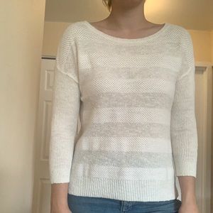 White Ann Taylor Loft sweater